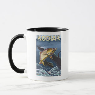 Caneca Kodiak, secção transversal da truta de