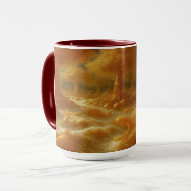 Caneca Koi Dourado (Frente Esquerda)