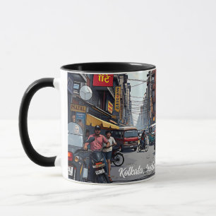 Caneca Kolkata, Índia, centro Keepsasaur Souvenir