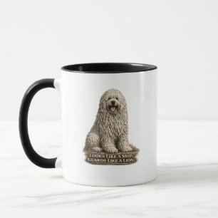Caneca Komondor – Parece um esfregão, Guarda como um Leão