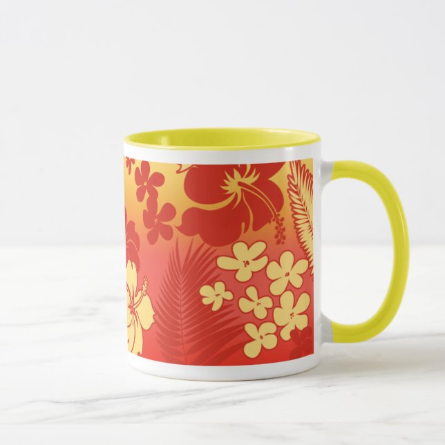 Caneca Kona mistura o hibiscus havaiano (Direita)