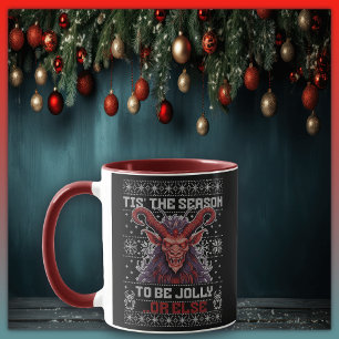 Caneca Krampus Esta É A Época De Ser Jolly Ou Outra