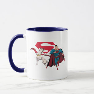 Caneca Krypto e Superman