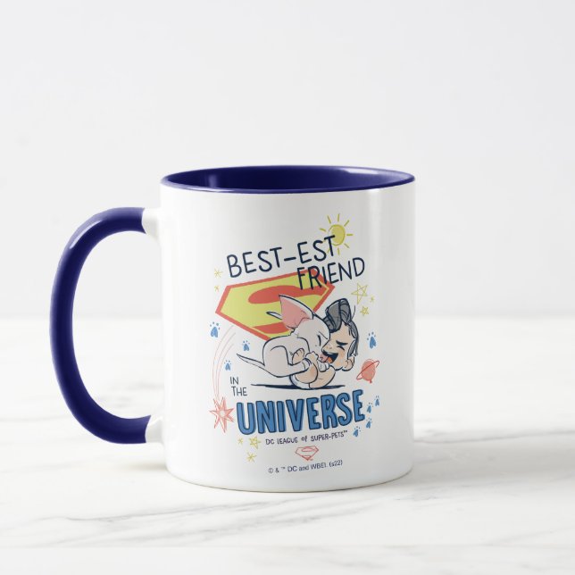 Caneca Krypto e Superman: Melhor Amigo do Universo (Esquerda)