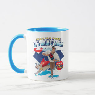 Caneca Krypto & Superman - É Walk O'Clock!