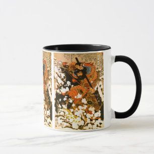 Caneca Kyusempo Sakucho Black Stallion Kuniyoshi Fine Art