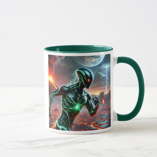Caneca L’être venu d’ailleurs. (Direita)