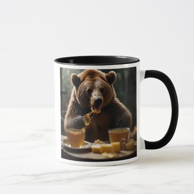 Caneca  L’ours gourmand et son festin au miel. (Direita)