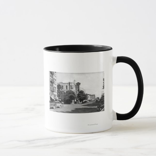 Caneca La Grande, Oregon Main Street View Fotografia (Direita)