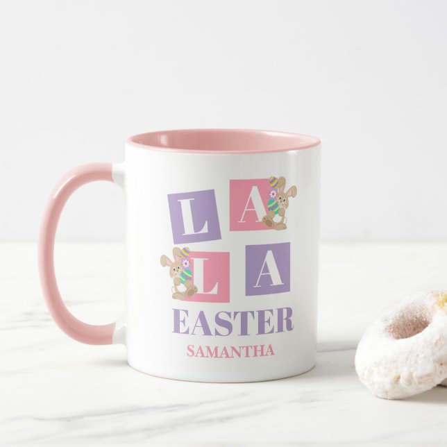 Caneca La La Easter Coelhinho Fofinho de Primavera (Com Donut)