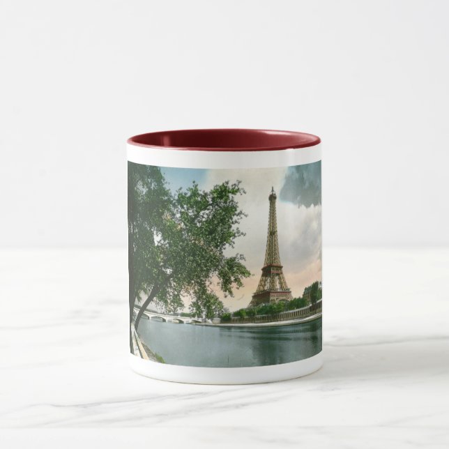 Caneca La Tour Eiffel, Paris, France Vintage (Centro)