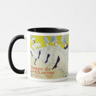 Caneca La Troupe de Mlle Eglantine por Toulouse Lautrec