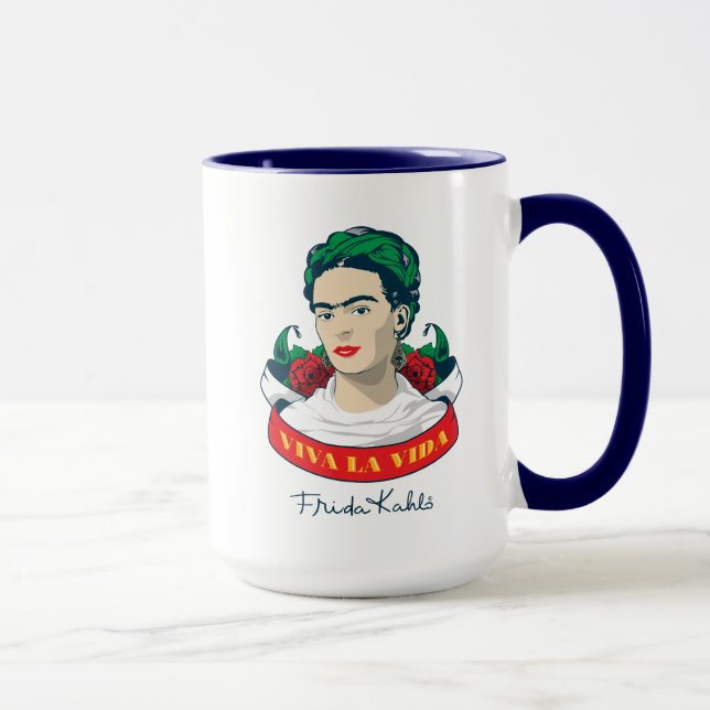 Caneca La Vida de Frida Kahlo | Viva (Direita)