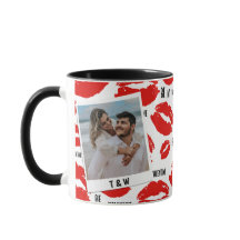 Lábios Modernos do Meu Dia dos Namorados Casal Fot