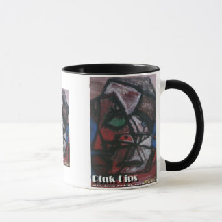 Caneca lábios rosados