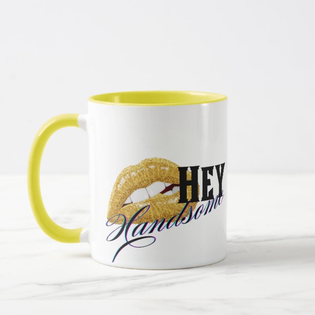 Caneca Lábios sexy ouro a (Esquerda)