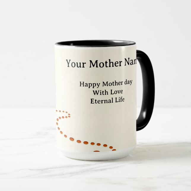 Caneca Labirinto de Amor Eterno de Migalhas de Scone (Frente Esquerda)