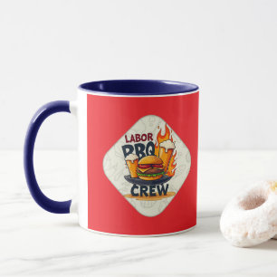 Caneca Labor Day BBQ Crew Badge Design – Holiday Grill Il