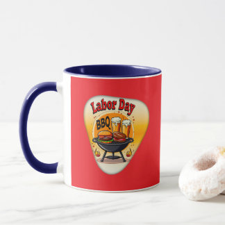 Caneca Labor Day BBQ Party Design – Grill and Burger Holi