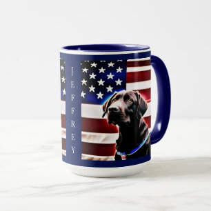 Caneca Laboratório de Chocolate com Bandeira Americana Pa