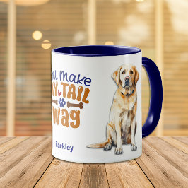 Caneca Labrador Amarelo Cachorro Que Você Faz Meu Pano De