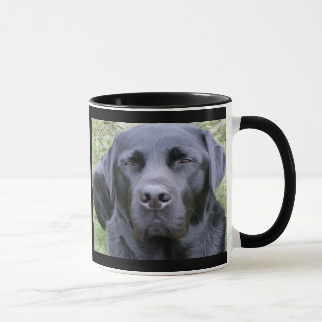 Caneca Labrador retriever preto (Direita)
