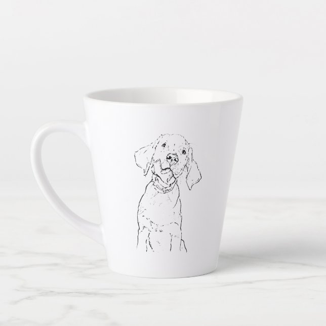 Caneca Labrador Retriever, Xícara de Café Mãe de C (Esquerda)