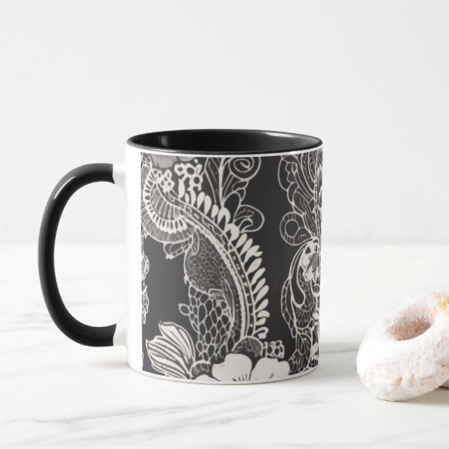 Caneca Lace Floral Harmony Mug (Com Donut)