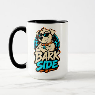 Caneca Lado do Latido Cachorro PNG, Design de Sublimação