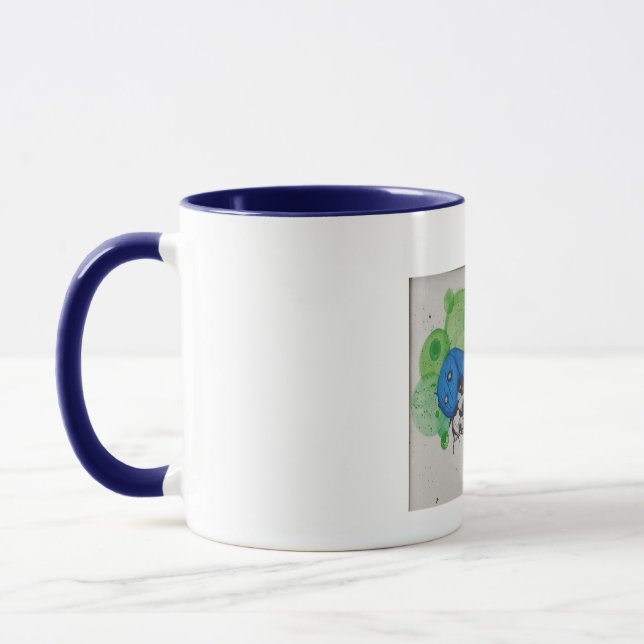 Caneca "Lady Blue" - Mug impresso (Esquerda)