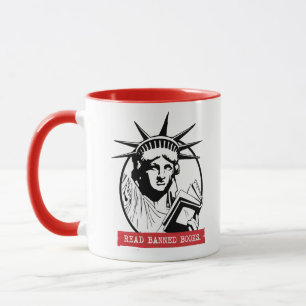 Caneca Lady Liberty Lê Livros Banidos