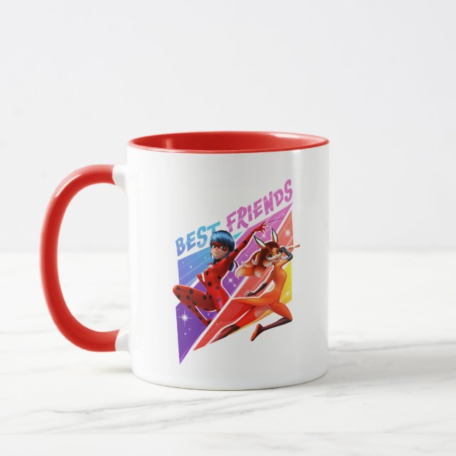 Caneca Ladybug & Rena Rouge | Melhores Amigos (Esquerda)