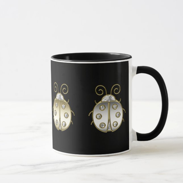 Caneca Ladybugs Dourado Silver Diamond (Direita)