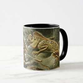 Caneca Lagartos por Ernst Haeckel Lacertília Animal Vinta