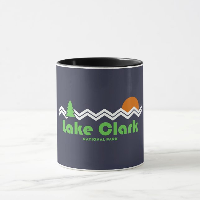 Caneca Lago Clark National Park Retro (Centro)