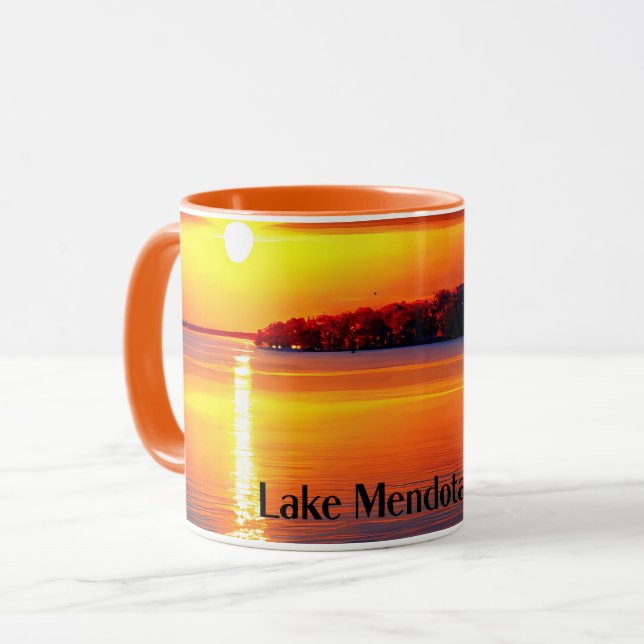 Caneca Lago Mendota, WI, (Frente Esquerda)