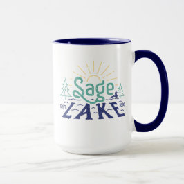 Caneca Lago Retro Sage 15oz Mug
