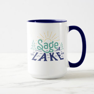 Caneca Lago Retro Sage 15oz Mug