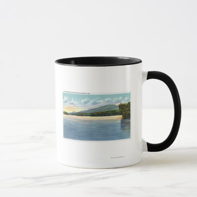 Caneca Lago Saranac Meio Vista do Monte Ampersand (Direita)