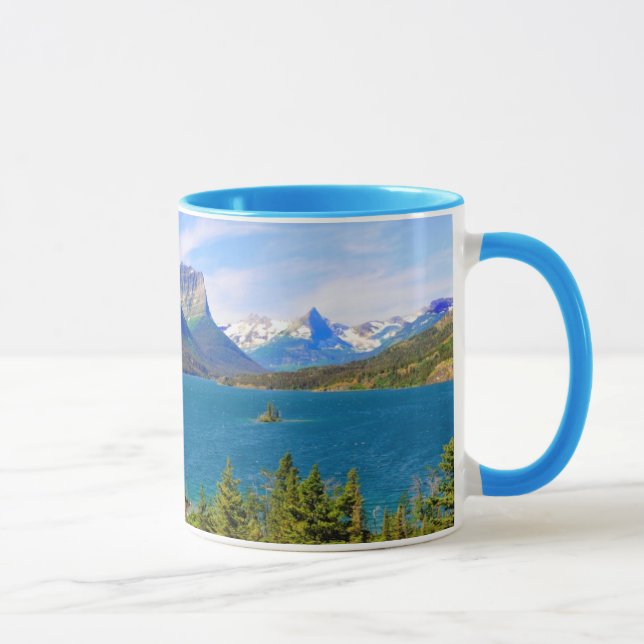Caneca Lago st. Mary, parque nacional de geleira, Montana (Direita)