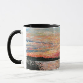 Caneca Lago Sunset Shore Art