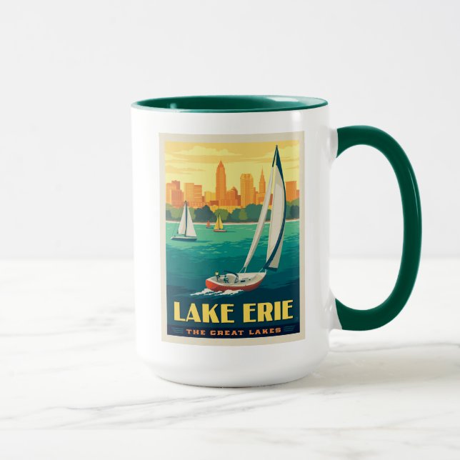 Caneca Lagos excelente | Lago Erie (Direita)