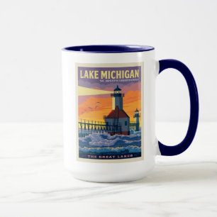 Caneca Lagos excelente Lago Michigan