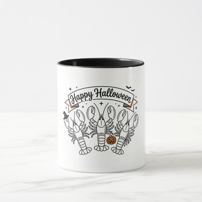 Caneca Lagostas Feliz Halloween (Centro)