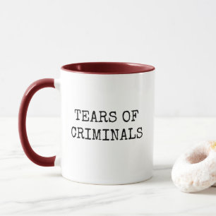 Caneca Lágrimas da Polícia Humorística dos Criminosos