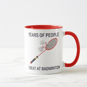 Caneca Lágrimas das Pessoas em Badminton