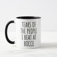 Lágrimas das Pessoas que espanco no Bocce Engraçad
