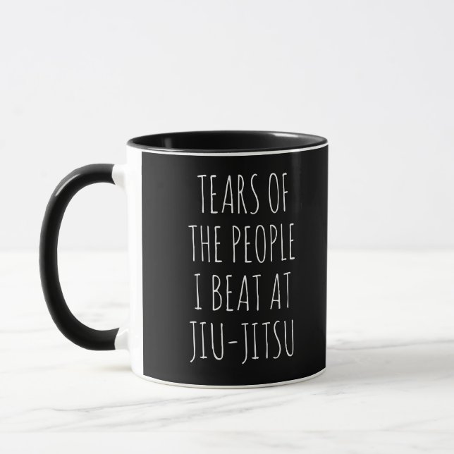 Caneca Lágrimas Das Pessoas Que Eu Derrotei No Jiu-Jitsu (Esquerda)
