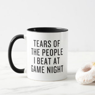 Caneca Lágrimas das Pessoas que eu venci no Game Night En