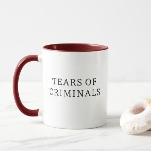Caneca Lágrimas de criminosos Engraçados pela Polícia